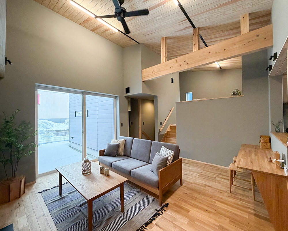 空間の広がりとつながりが
心地よいLDK