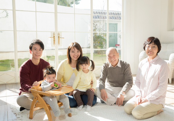 健康・安心・省エネに暮らせる住宅 家族写真