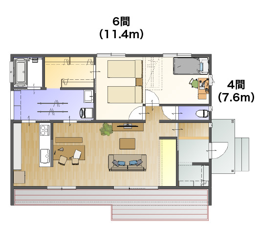 HIRAYA 640type間取り